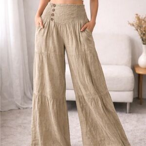 Sand Dune Wide-Leg Pants